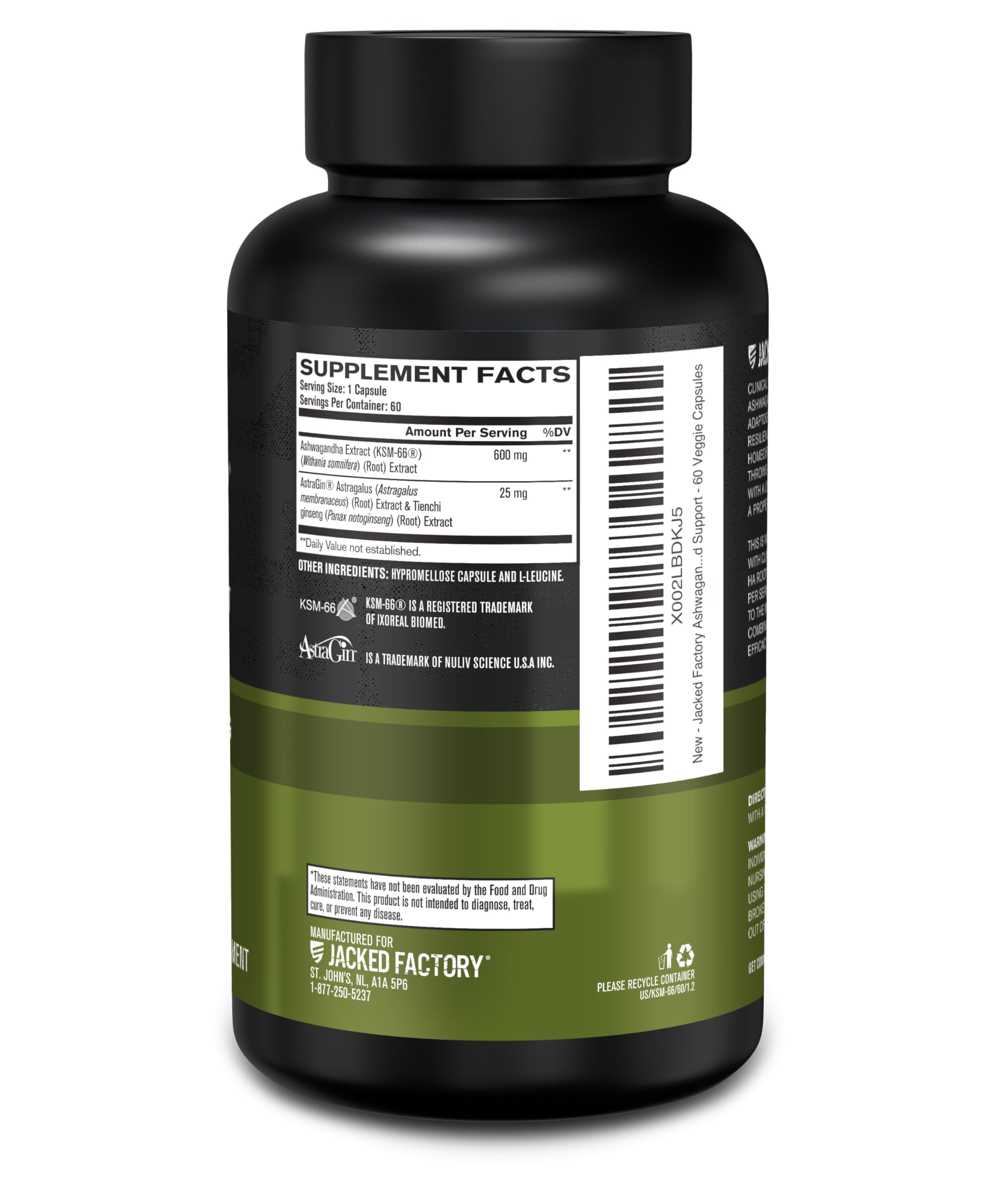 Standardized 5% withanolides potency in ashwagha extract