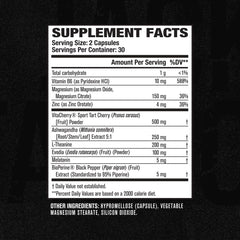 Melatonin ingredient in Build PM supplement bottle