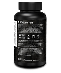 Jacked Factory Burn XT Black L-theanine capsule close-up for mood support.