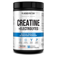 Jacked Factory Creatine + Electrolytes Peach Mango bottle label