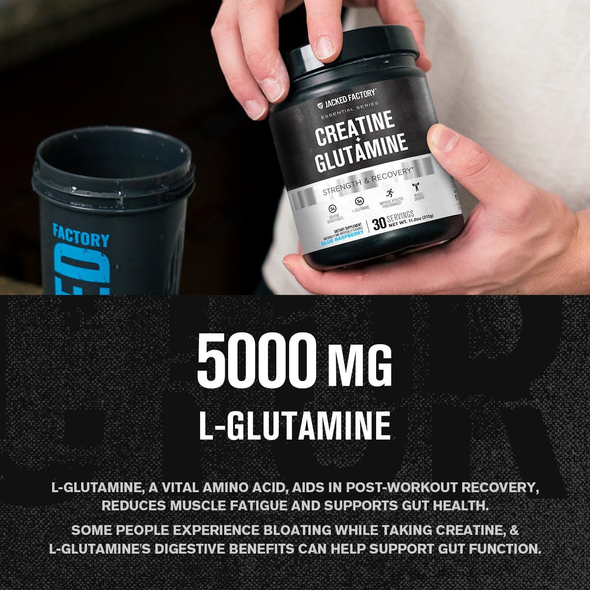 Back of bottle with nutrition facts panel