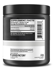 Serving scoop with label and 30 servings on the container