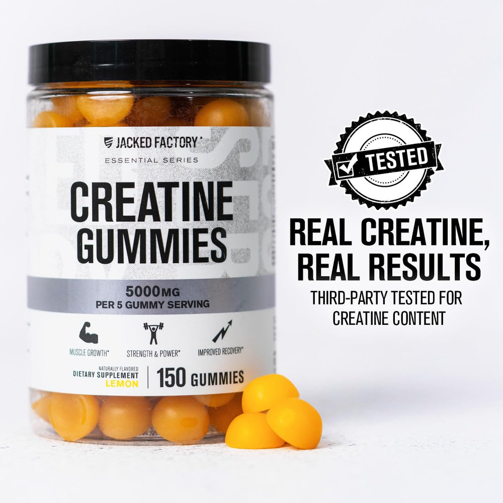 Nutrition label showing 5,000 mg per 5 gummies