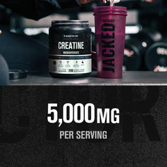 Supplement facts panel for Jacked Factory Creatine Monohydrate
