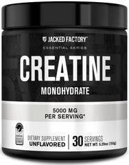 Jacked Factory Creatine Monohydrate Powder 150g bottle front view