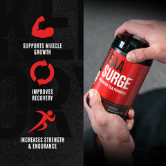 Amino9 essential amino acids infographic for EAA Surge