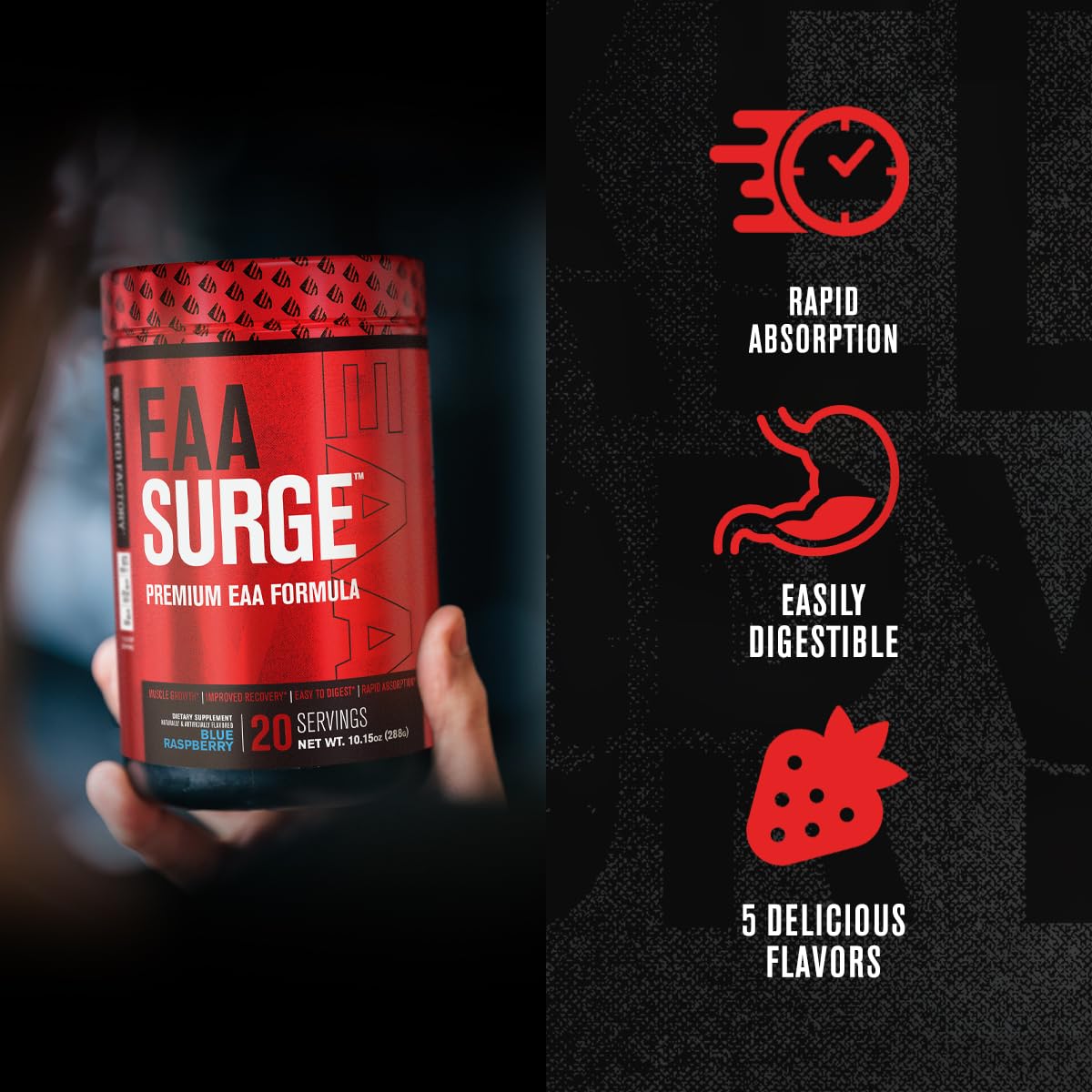 EAA Surge ingredients and supplement facts