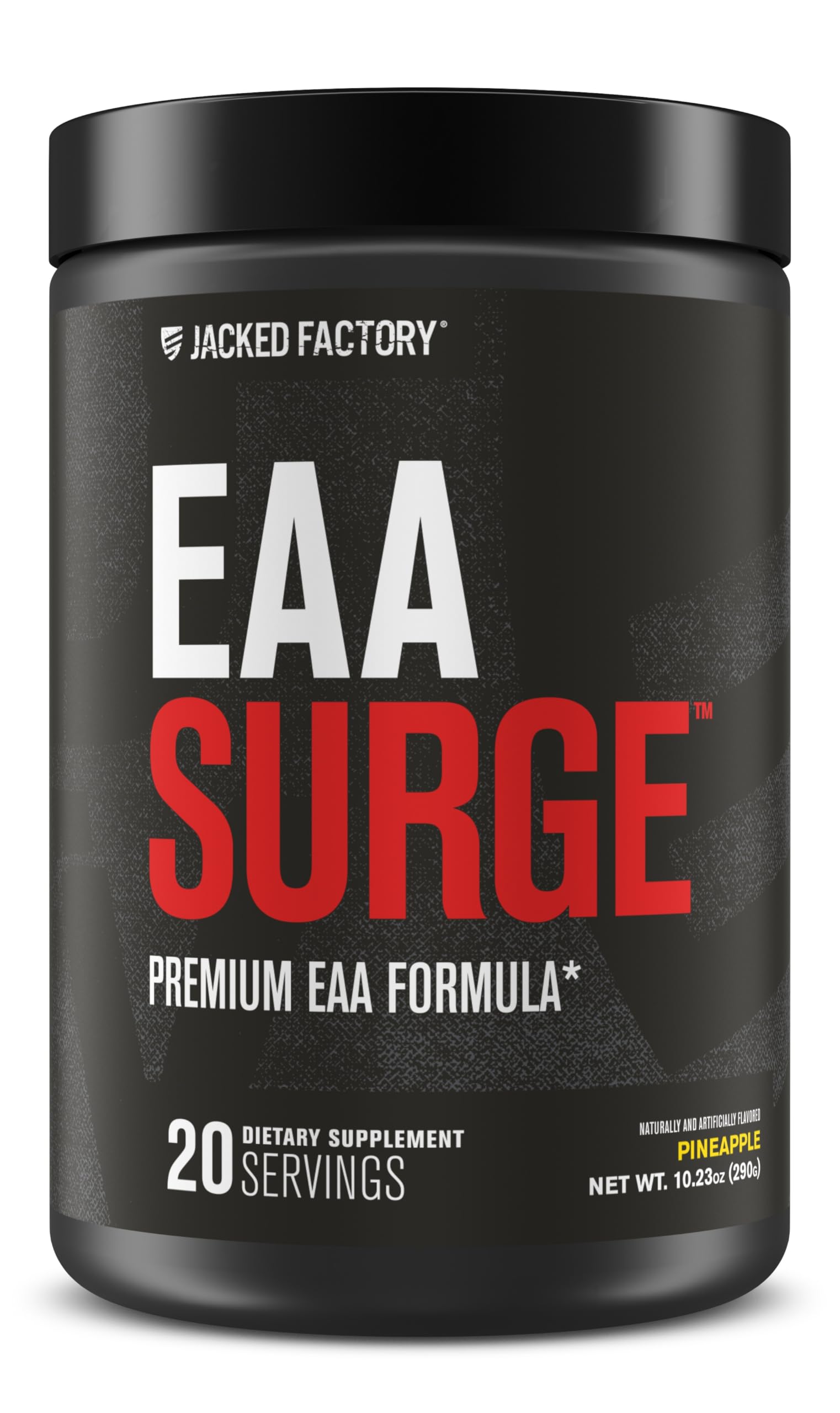 Jacked Factory EAA Surge Pineapple flavor tub