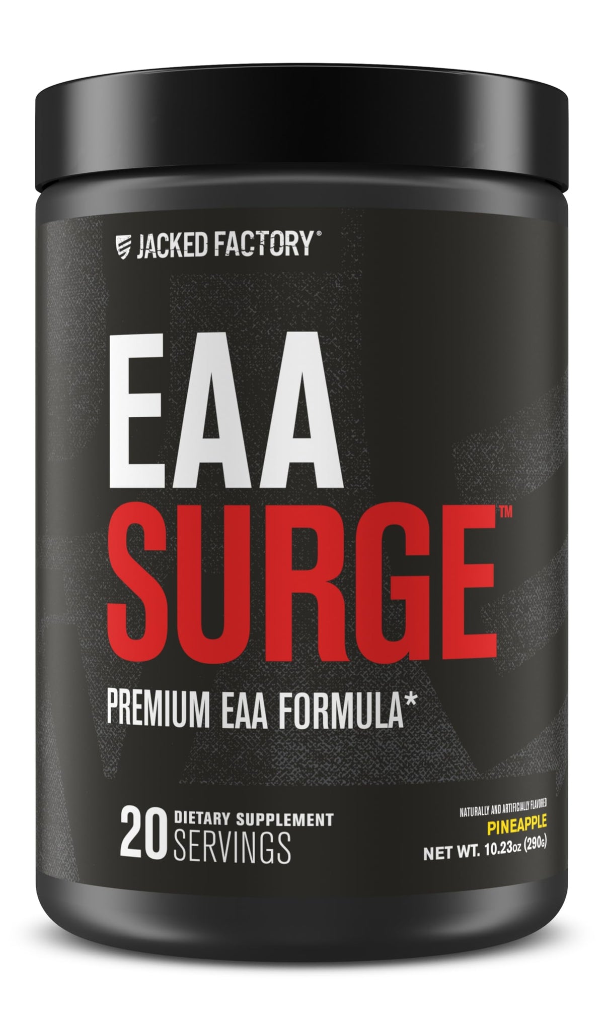 Jacked Factory EAA Surge Pineapple flavor tub