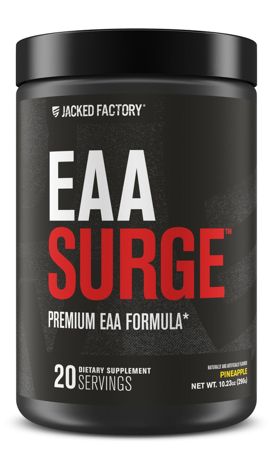Jacked Factory EAA Surge Pineapple flavor tub