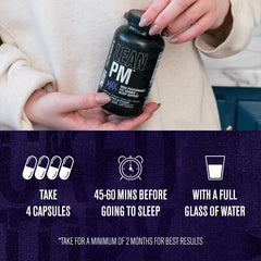 Evening routine with Lean PM Max for night cravings support