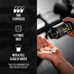 Jacked Factory Lean-XT Max bottle open with capsules visible