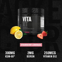 Close-up of Vita XT Powder nutrition label