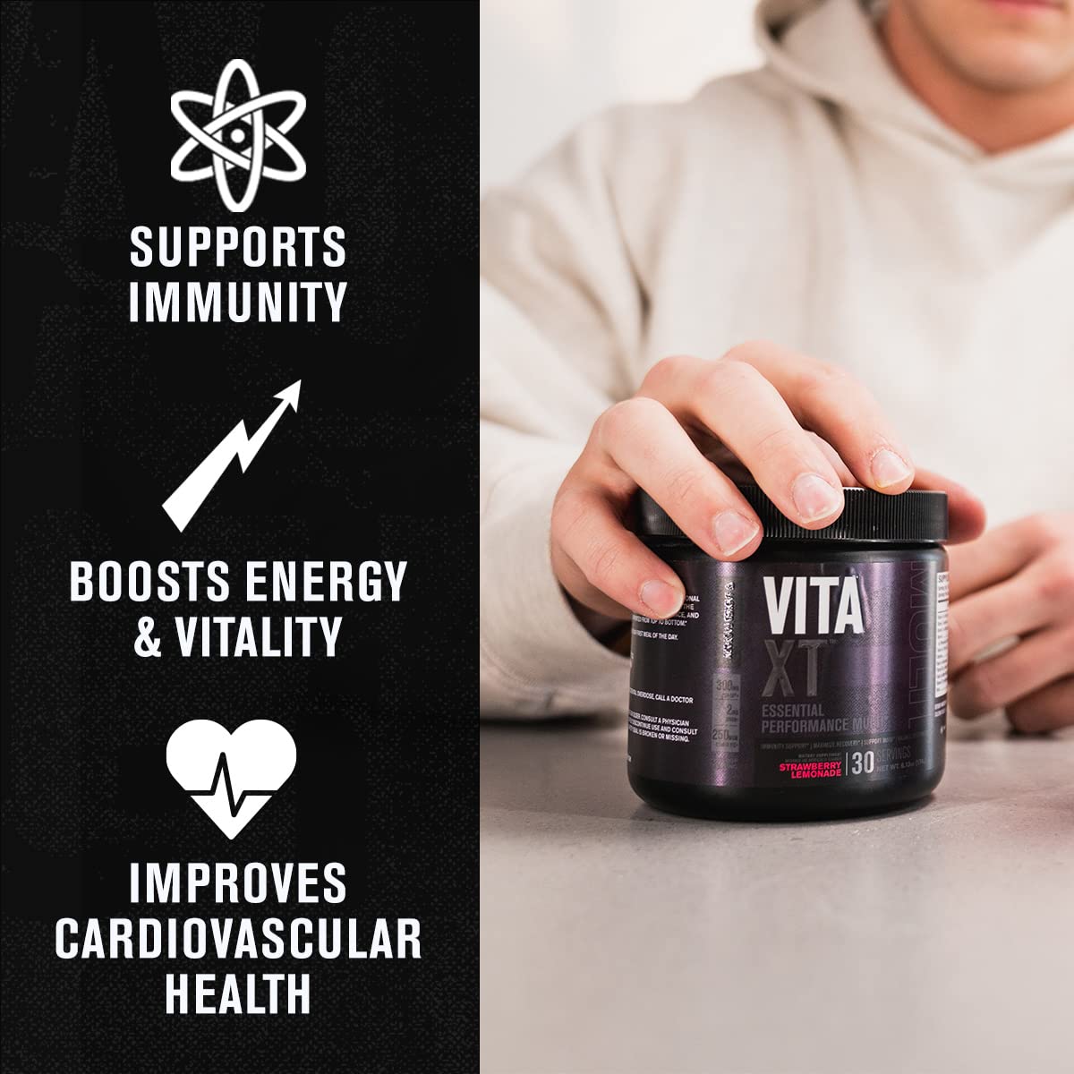 Ingredients such as prebiotic fiber and inulin in Vita XT