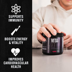 Ingredients such as prebiotic fiber and inulin in Vita XT