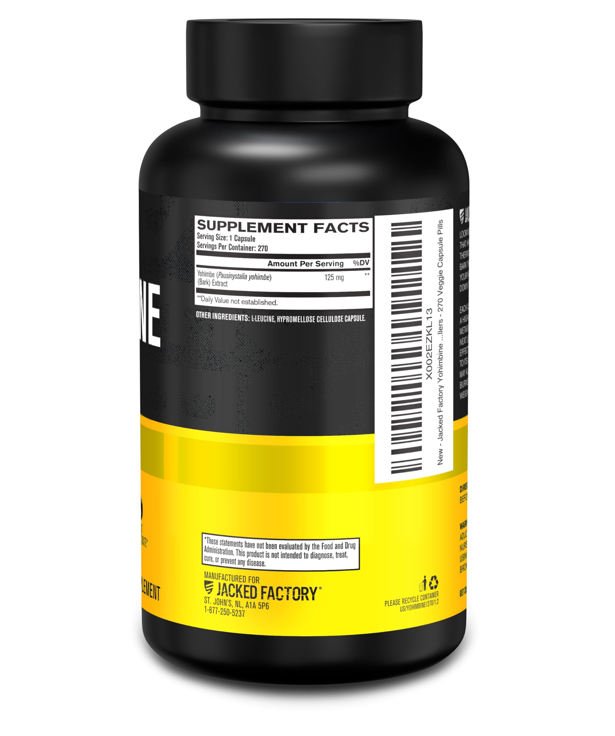 Fitness enthusiast preparing to take Yohimbine supplement