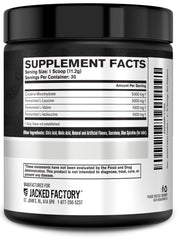 Post-workout recovery concept with Jacked Factory Creatine + BCAAs Blue Raspberry