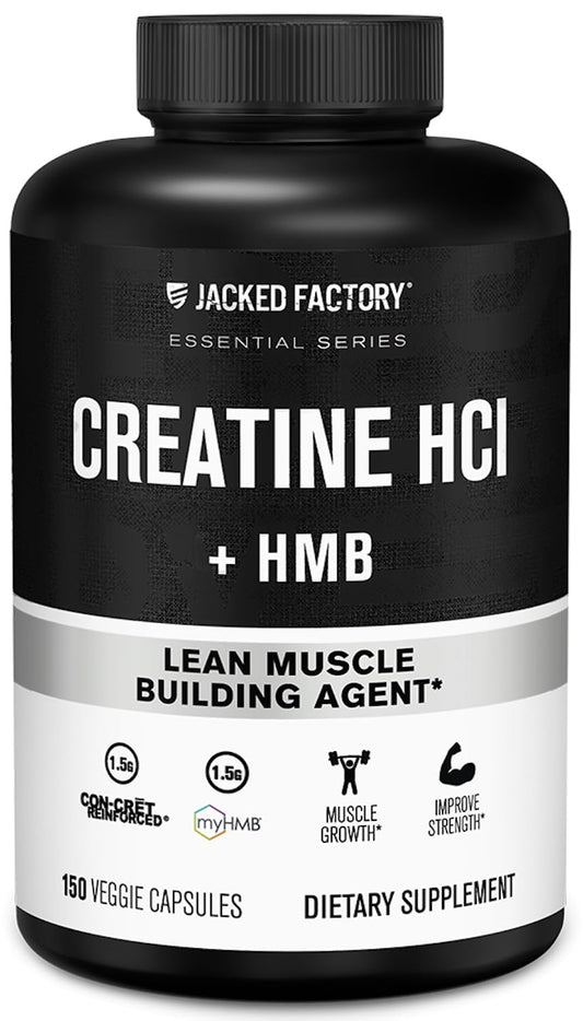 Jacked Factory Creatine HCL + HMB bottle front