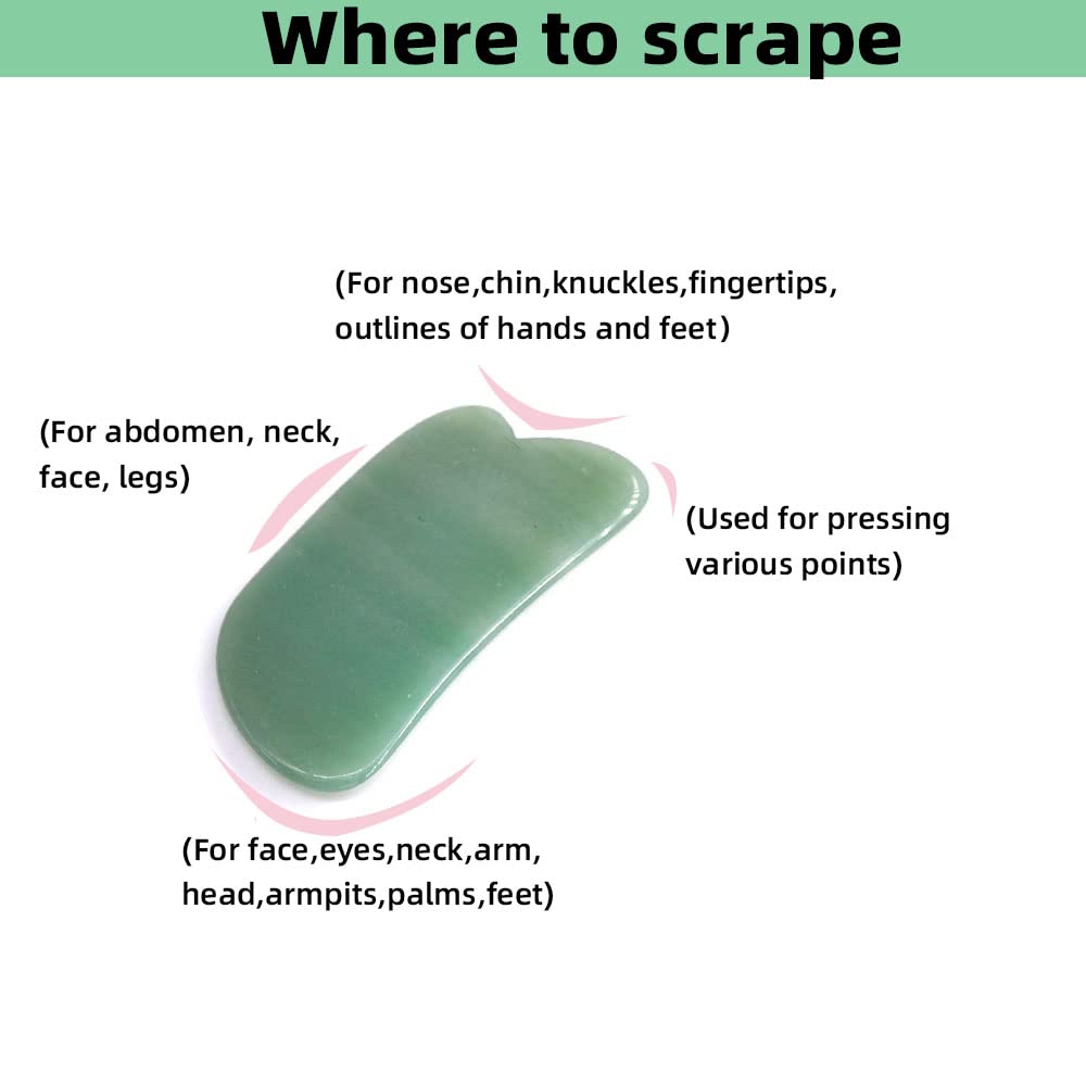 Gua sha board for face during massage
