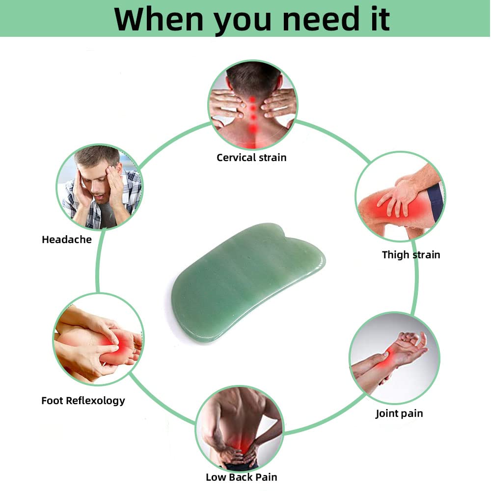Portable jade roller set with reinforced handle