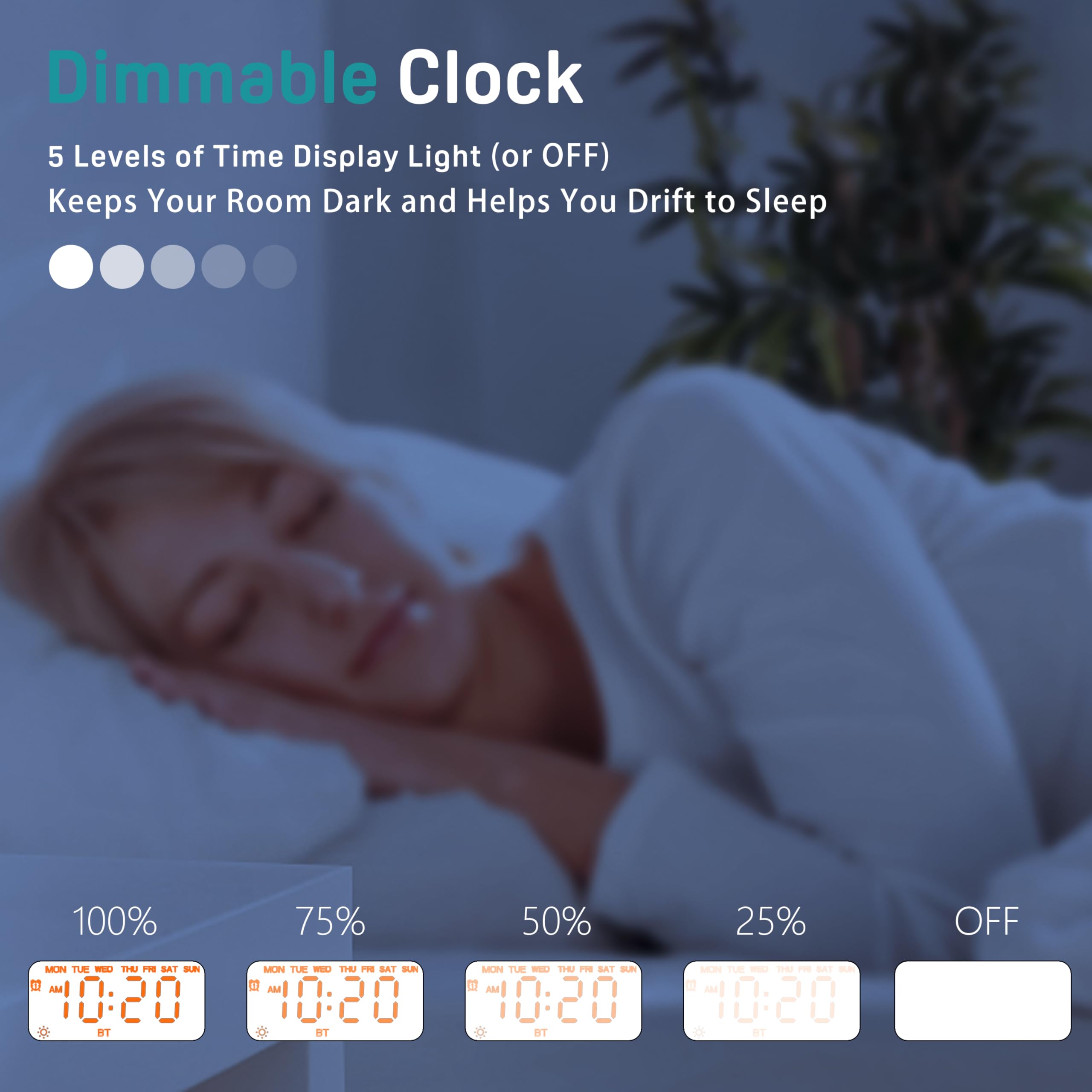 JALL Sunrise Alarm Clock packaged with power adapter and cords for quick setup.
