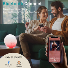 JALL Sunrise Alarm Clock snooze and weekend alarms for flexible routines.