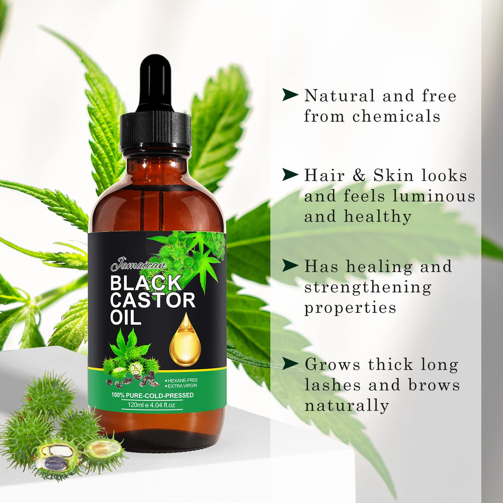 Jamaican Black Castor Oil on lashes and brows for conditioning