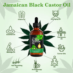 Jamaican Black Castor Oil bottle for nail care and cuticle hydration