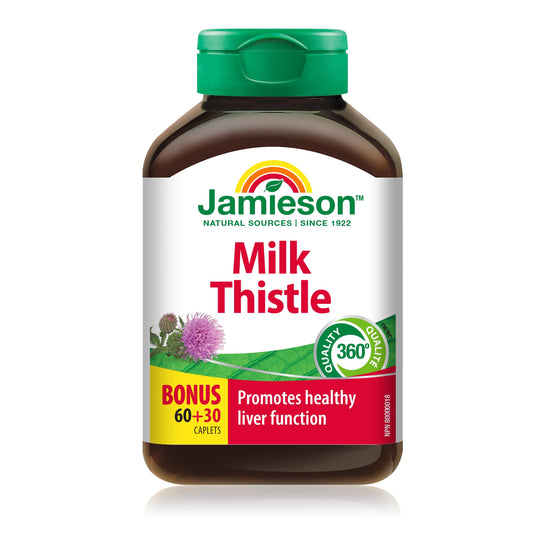 Jamieson Milk Thistle for Liver bottle with 90 caplets