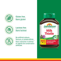 Close-up of Jamieson Milk Thistle Liver packaging