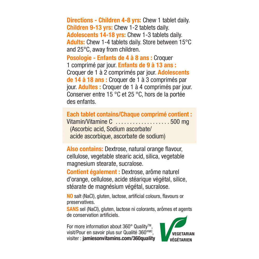 Bone and teeth development support from Vitamin C
