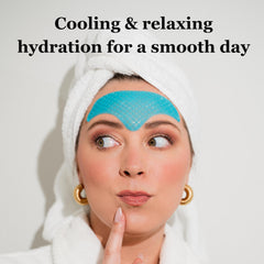 Patch applied on the forehead for overnight use