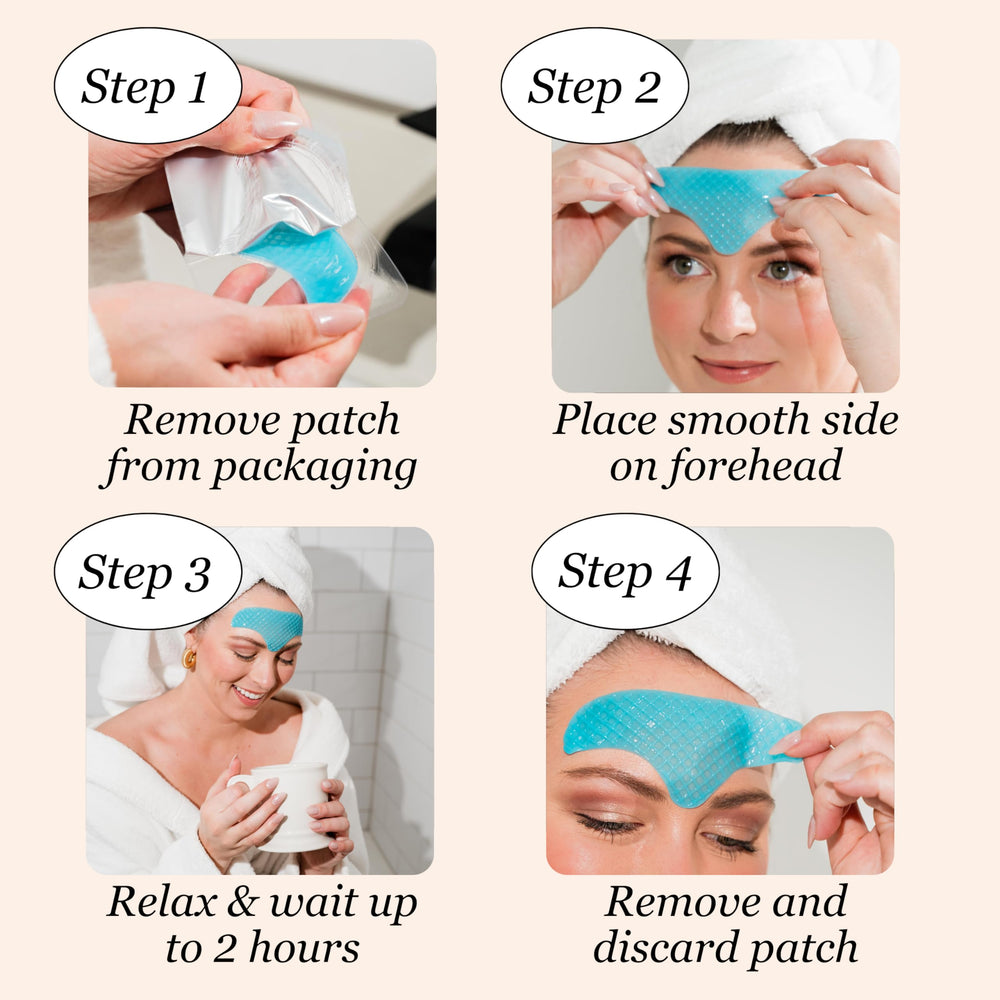 Illustration of ingredients: collagen, hyaluronic acid and centella asiatica