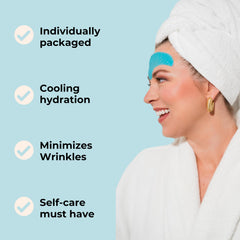 Non-slip, adhesive-free forehead patch design
