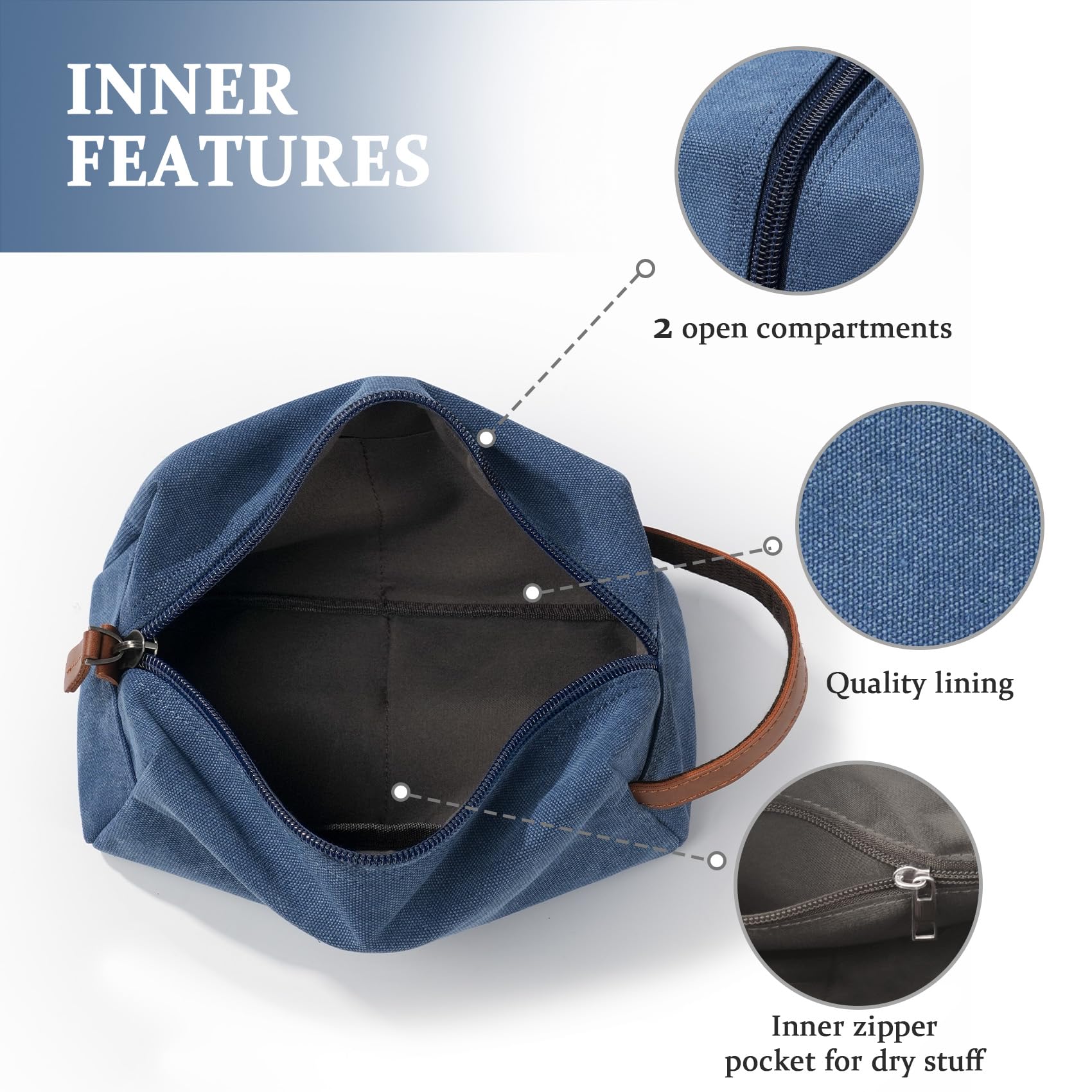 Janhavi sturdy leather handle and strong zippers for daily use.