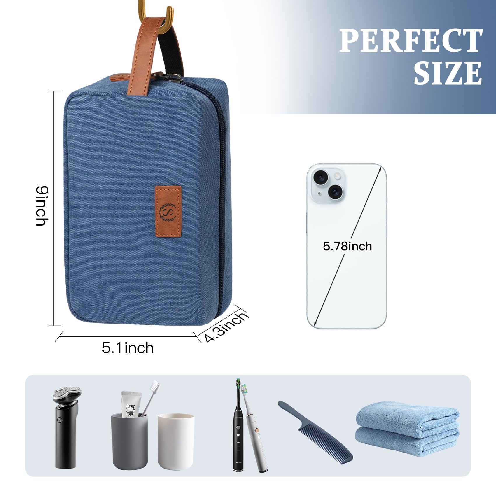 Janhavi travel makeup bag keeps cosmetics organized on the go.