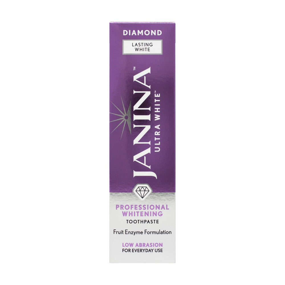 Janina Ultra White Whitening Toothpaste 75ml tube and packaging