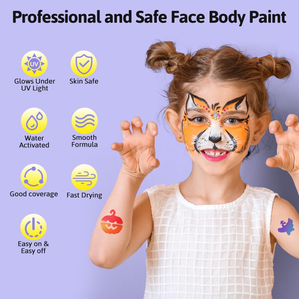 Janolia water-activated paints allow easy, mess-controlled application for kids.