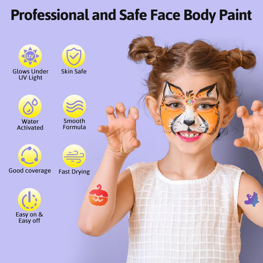 Janolia water-activated paints allow easy, mess-controlled application for kids.