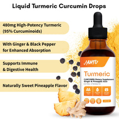 Close-up of turmeric root extract showing 95 percent curcuminoids