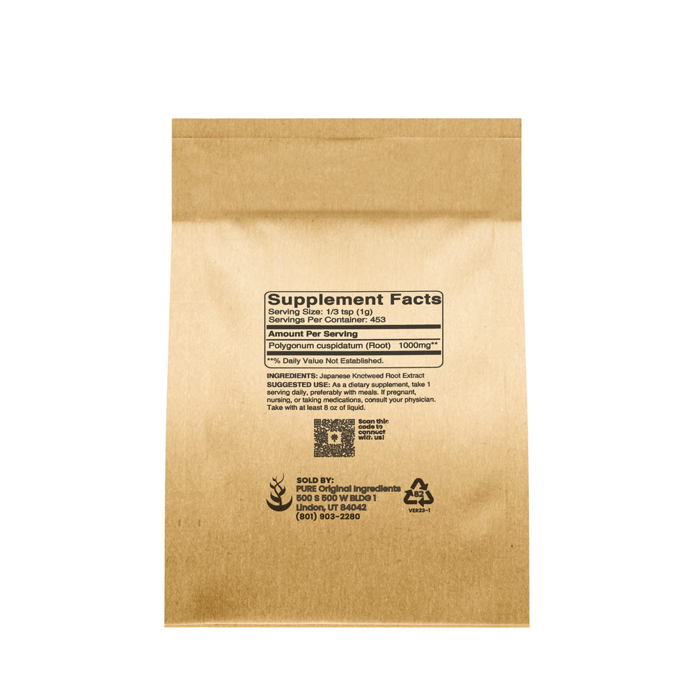Packaging for Pure Original Ingredients Japanese Knotweed supplement