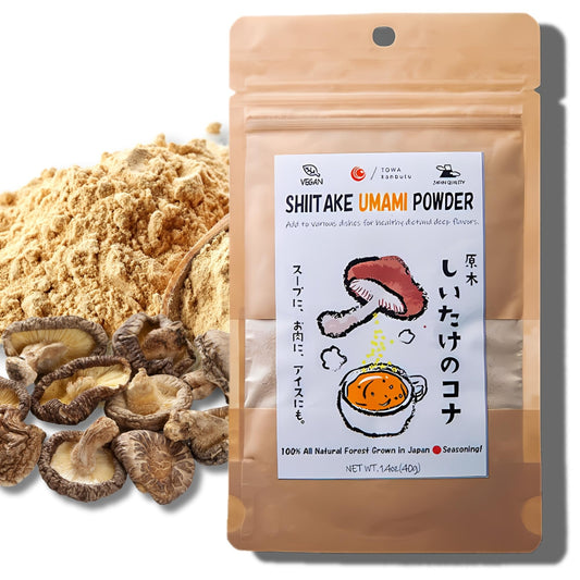 Front view of Japanese Shiitake Umami Powder 1.4oz / 40g