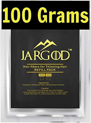JARGOD hair fibers blending with natural color enhances overall hairstyle.