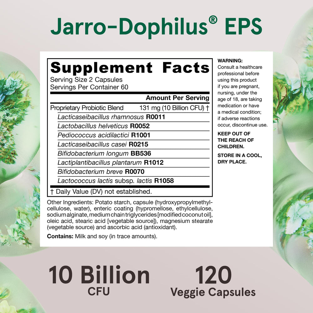 Side view of Jarro-Dophilus EPS bottle