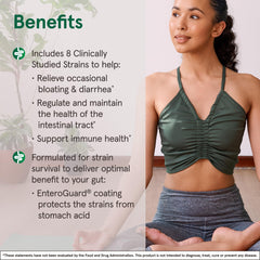 Enteroguard coating protecting probiotics from stomach acid