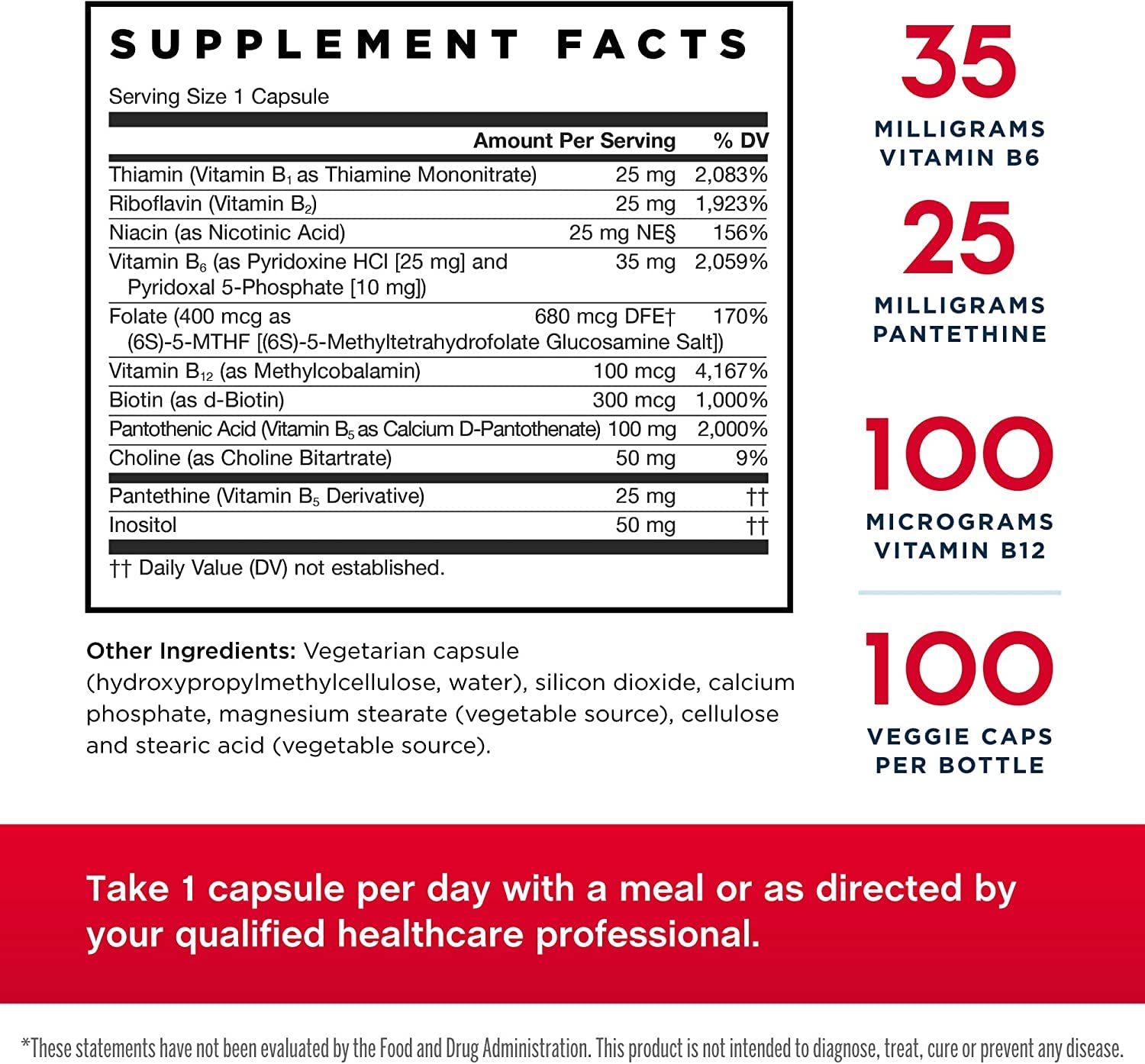 Front-facing bottle of Jarrow B-Right Pack 2 capsules