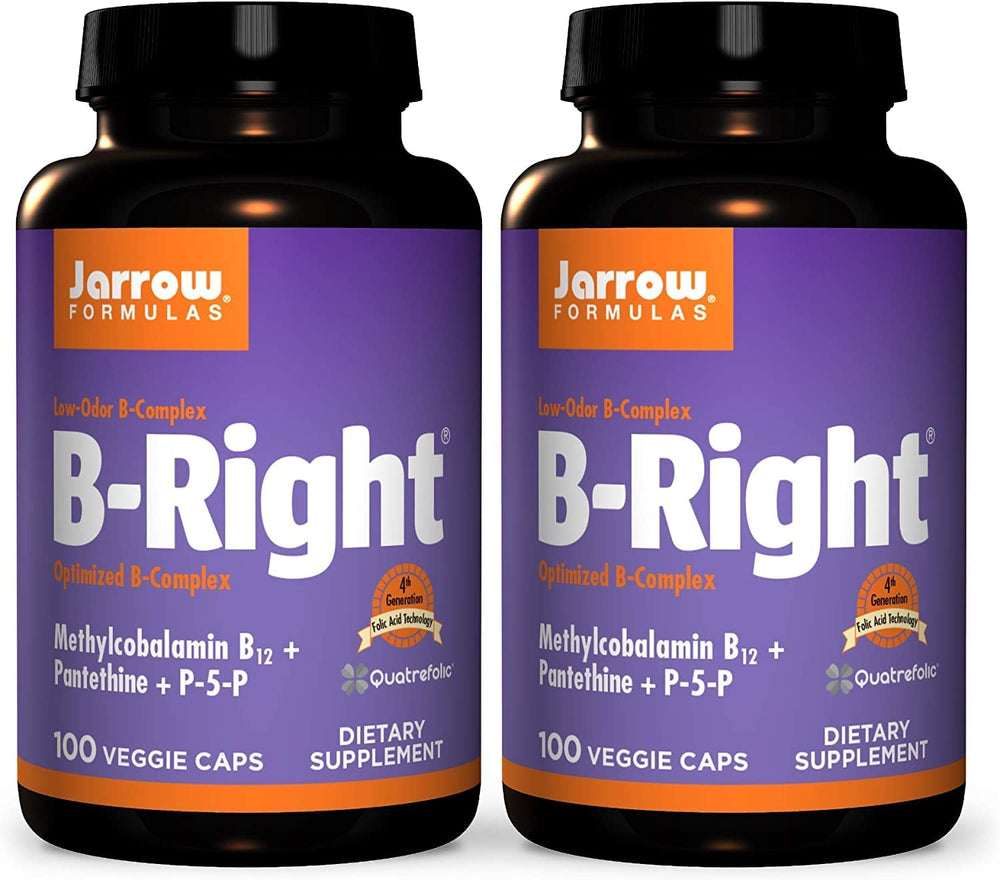 Front view of Jarrow B-Right 100 Veggie Caps Pack 2