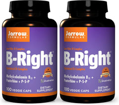 Front view of Jarrow B-Right 100 Veggie Caps Pack 2