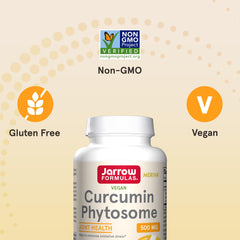 Nutrition facts panel for Jarrow Curcumin Phytosome 500 mg