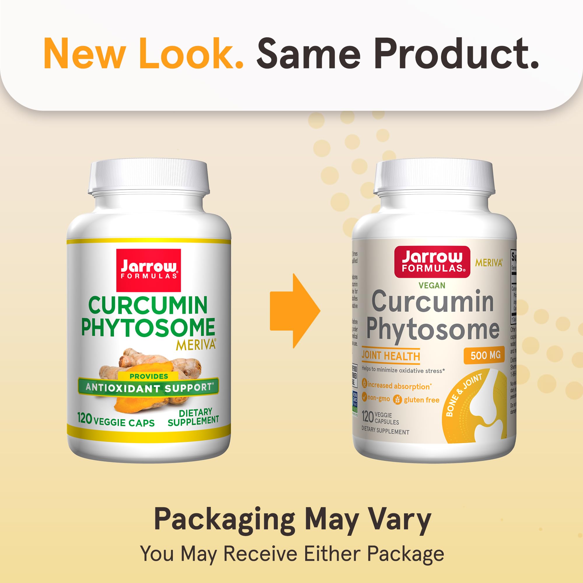 Jarrow Curcumin Phytosome Meriva capsules side view